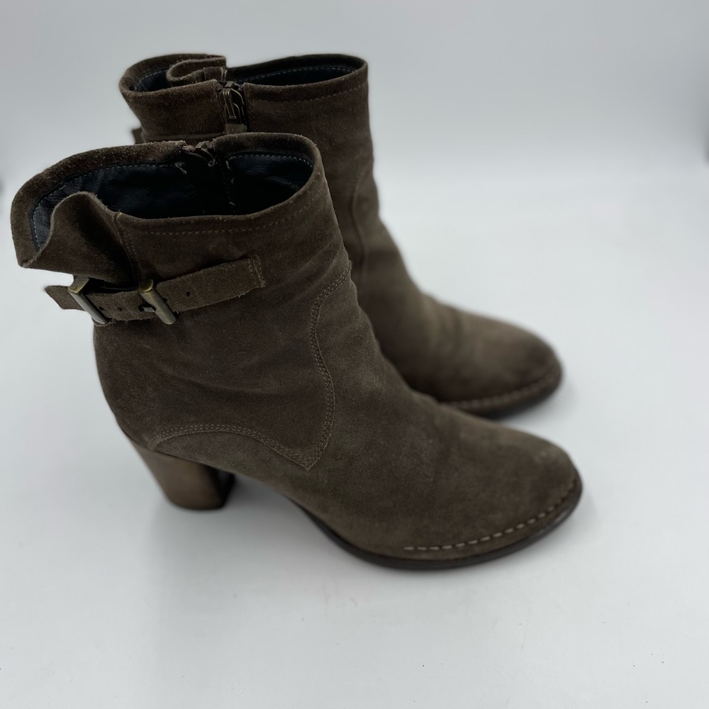Alberto Fermani Isabella Buckle Ankle Boots Sz 36.5/6.5 US